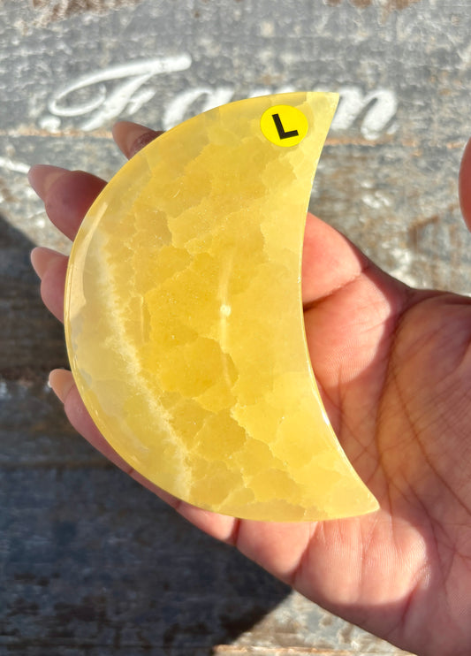 Lemon Calcite Moon | Opt L
