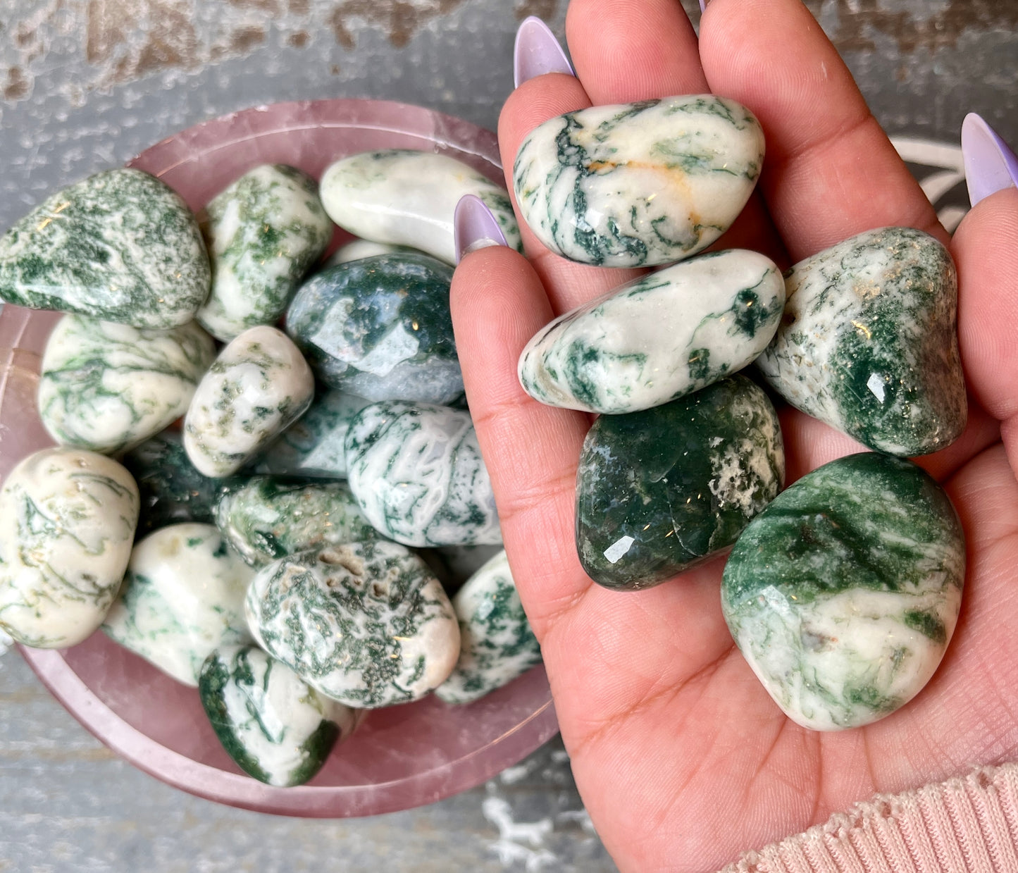 One (1) Gorgeous Tree Agate Tumble