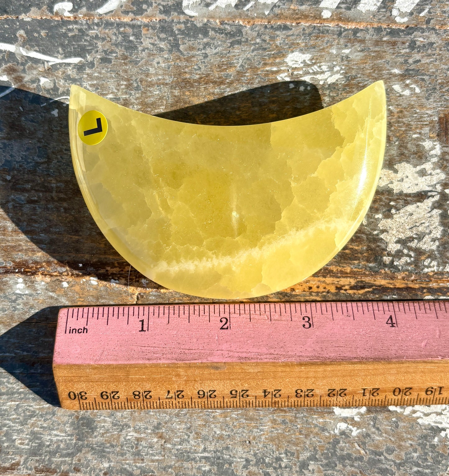 Lemon Calcite Moon | Opt L