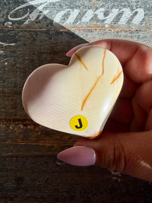 Gorgeous Mookaite Heart from Australia | Opt J