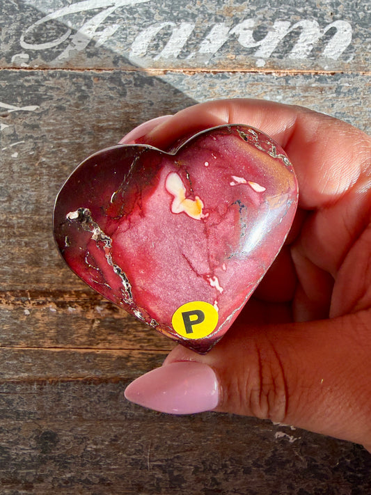 Gorgeous Mookaite Heart from Australia | Opt P