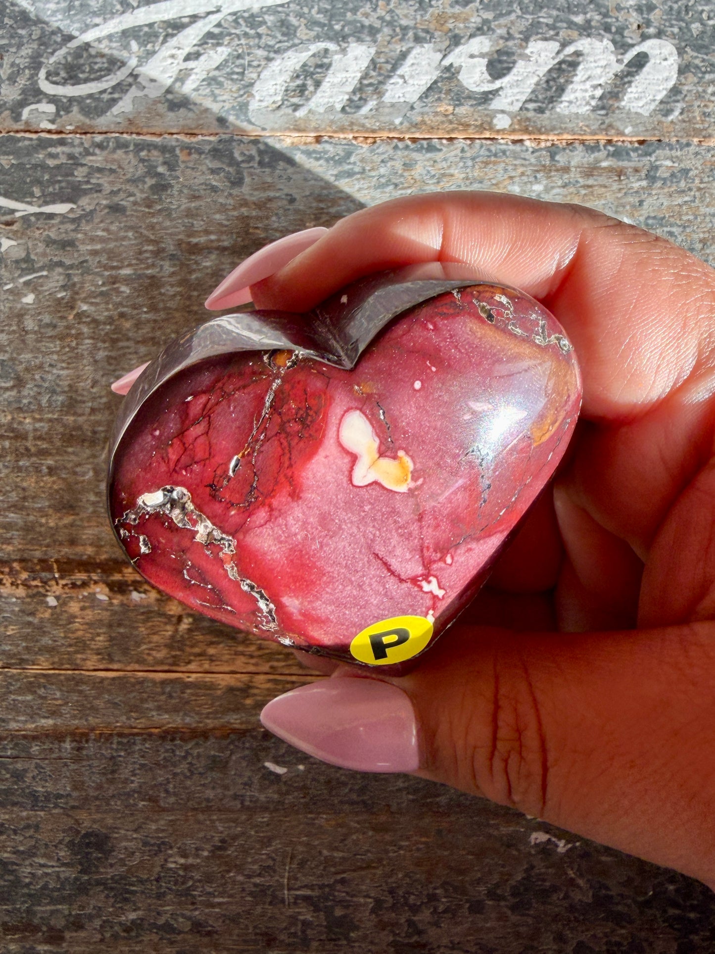 Gorgeous Mookaite Heart from Australia | Opt P