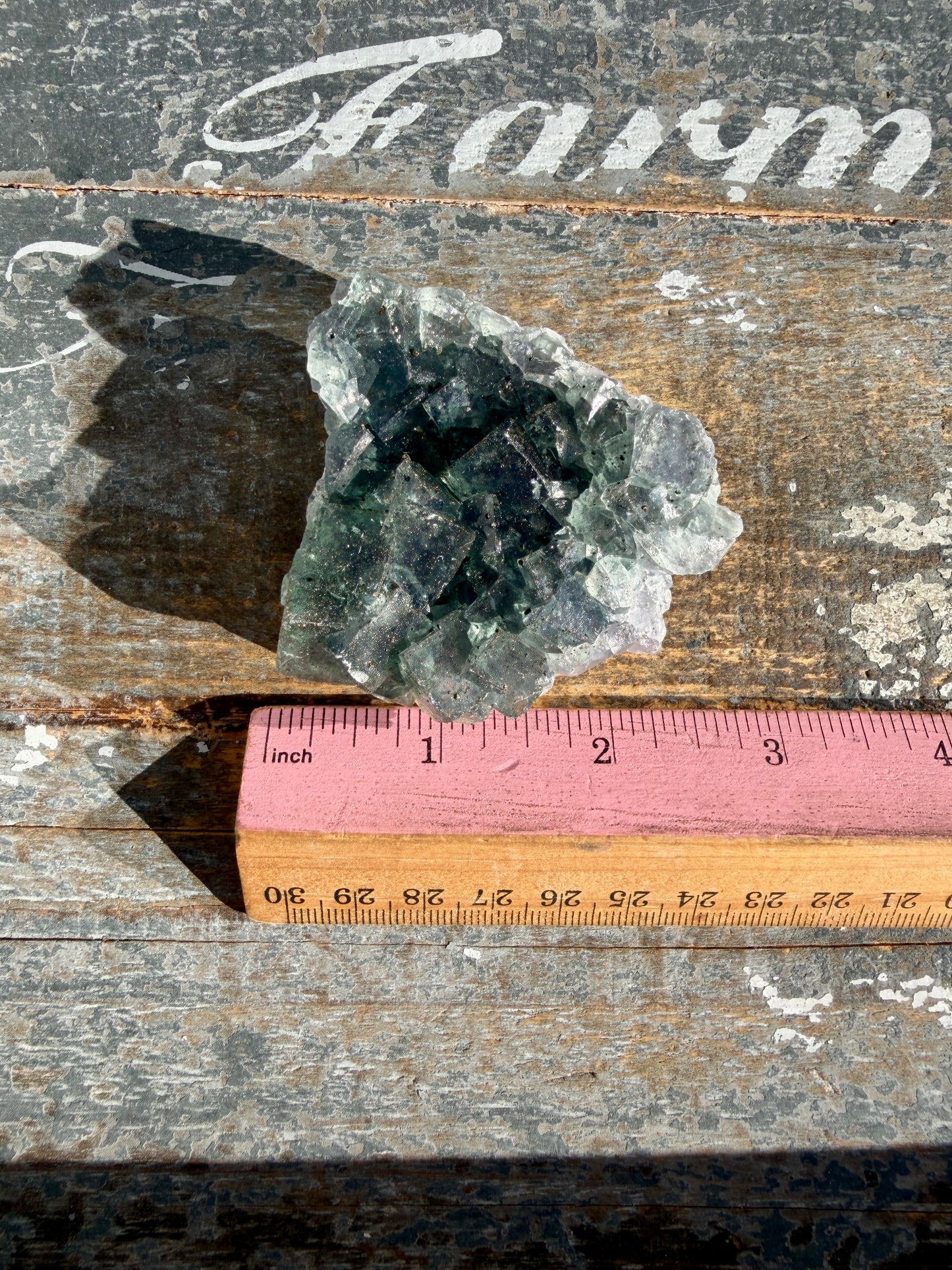 Gorgeous Cubic Dark Blue/Purple Fluorite Specimen coated in Pyrite | Opt 69