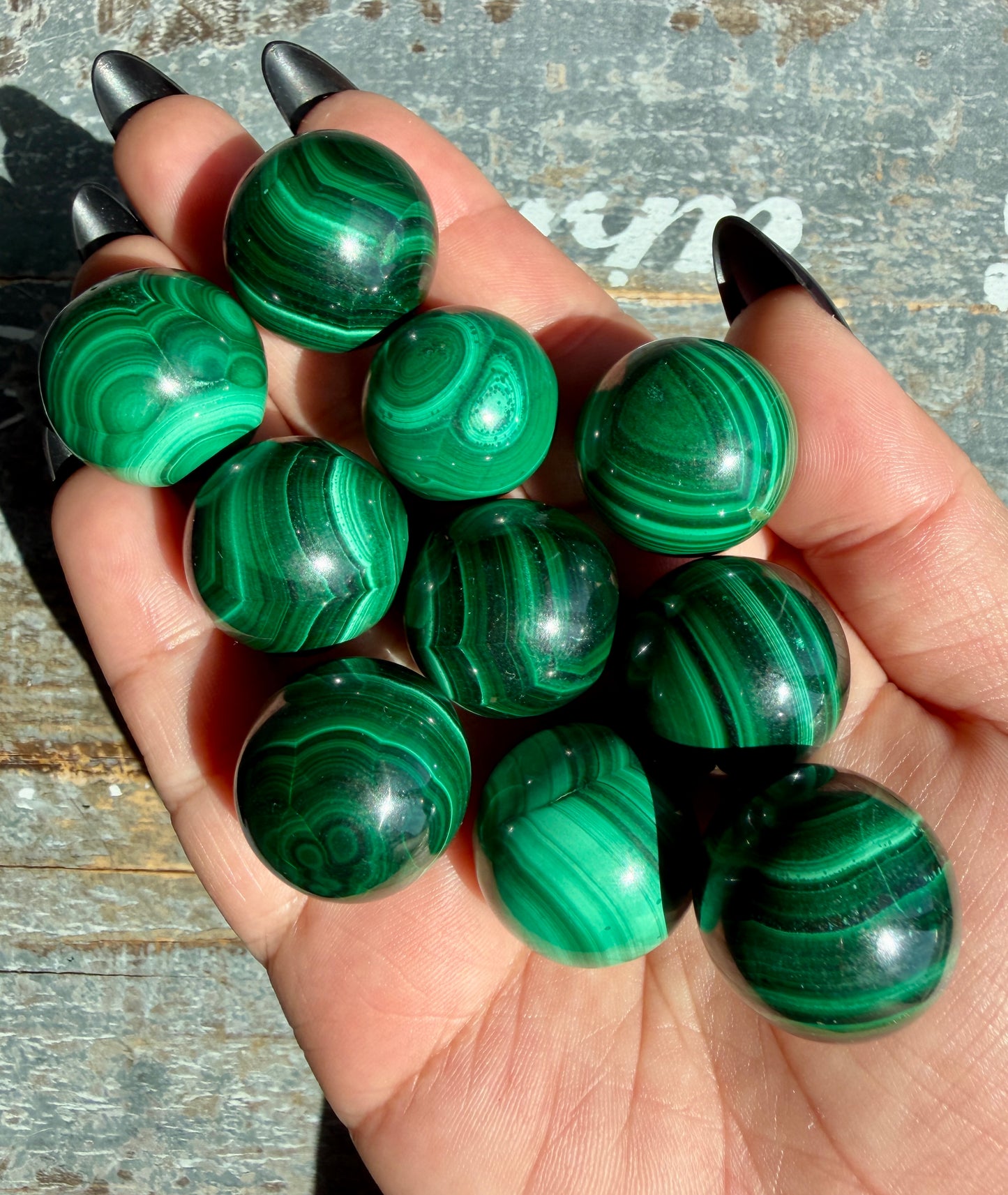 One (1) Mini Malachite Sphere | Intuitively Chosen