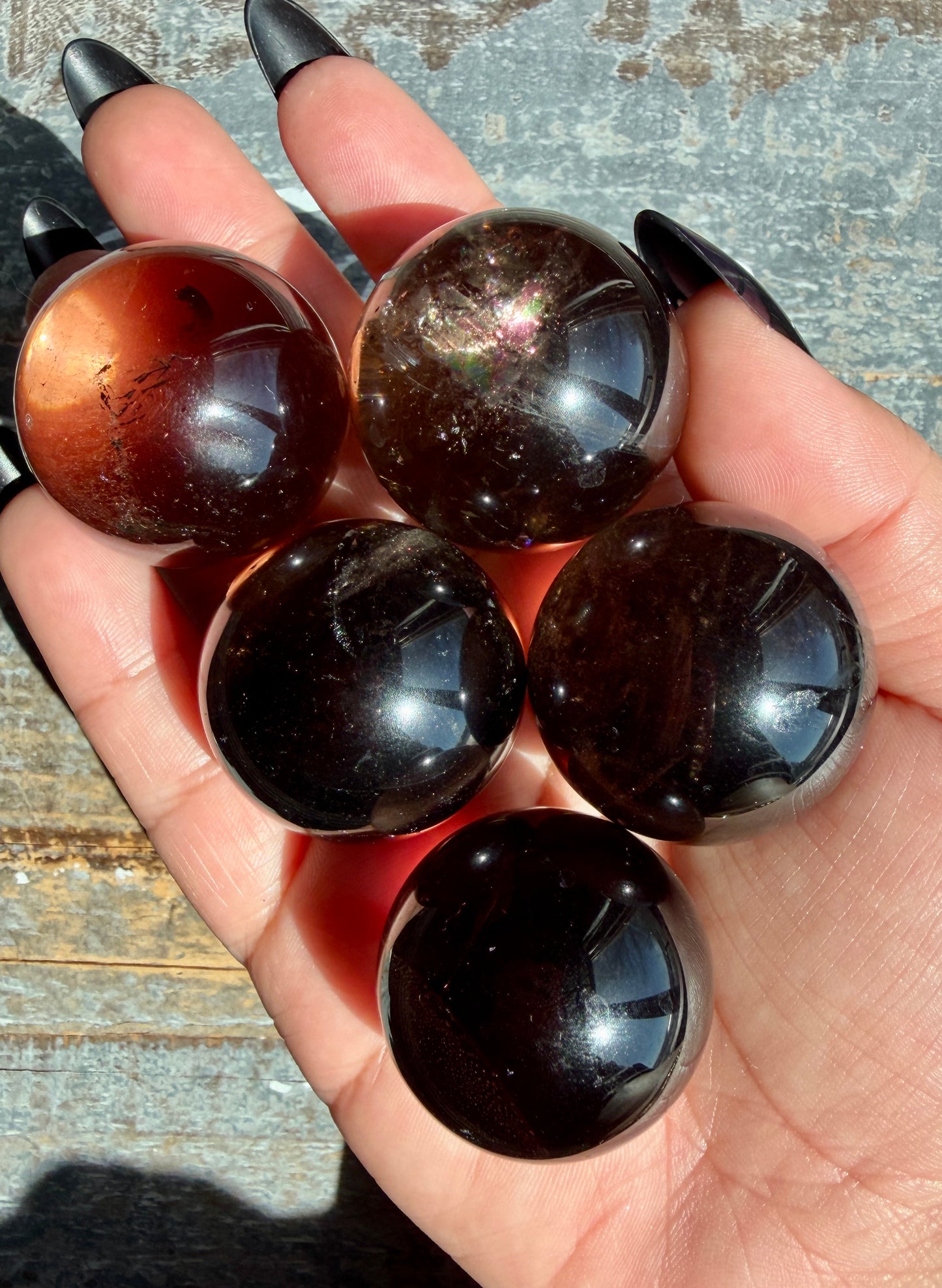 One (1) Small Smokey Quartz Sphere | Intuitively Chosen