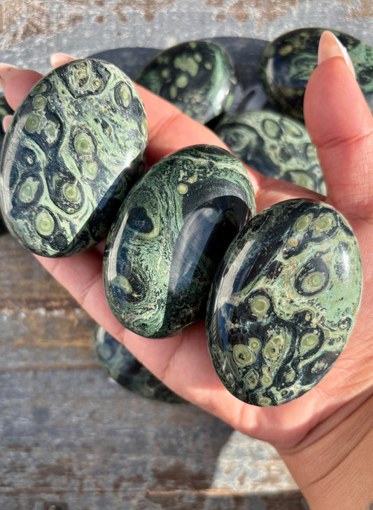 One (1) Kambaba Jasper Palm Stone | Intuitively Chosen