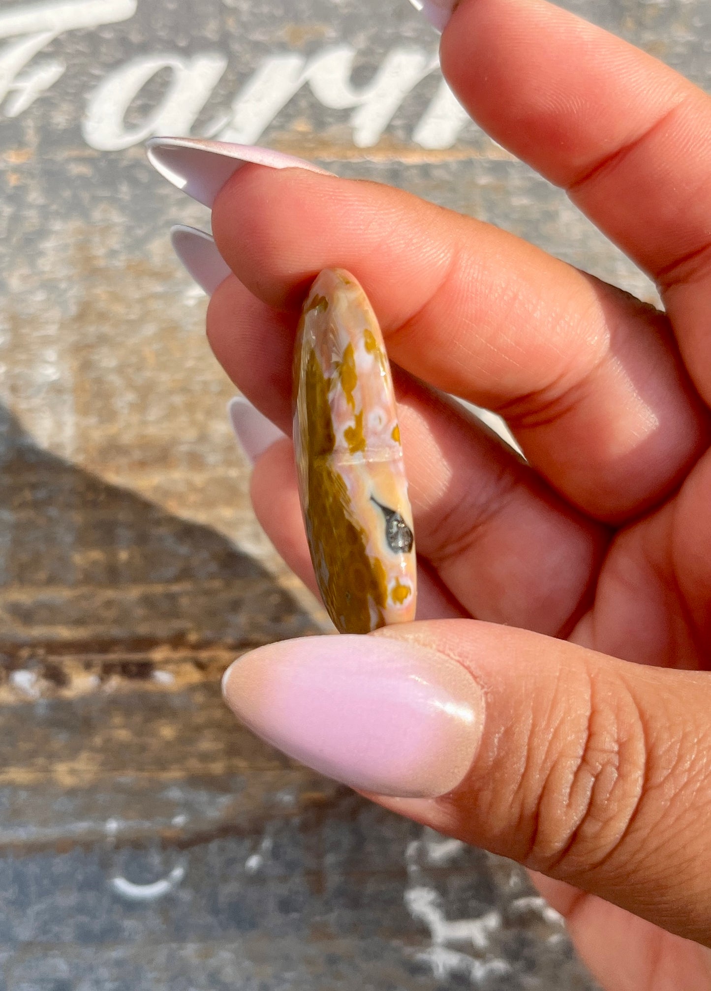 Gorgeous Ocean Jasper Small Heart from Madagascar