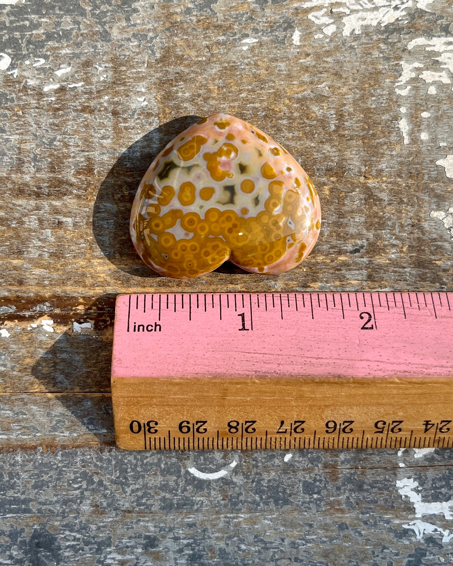 Gorgeous Ocean Jasper Small Heart from Madagascar