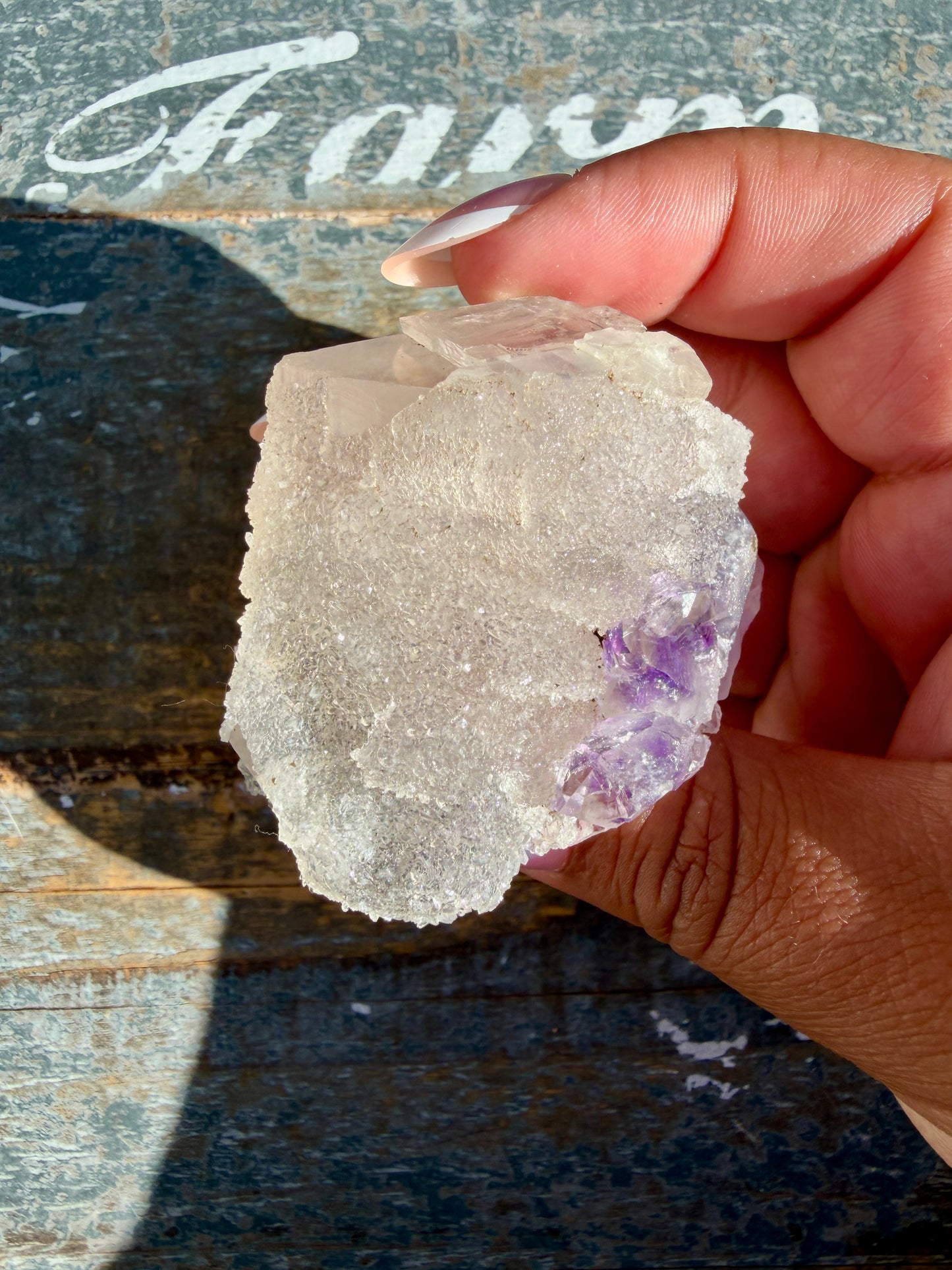 Gorgeous High Quality Druzy Calcite with Amethyst | Brazil | Opt Z