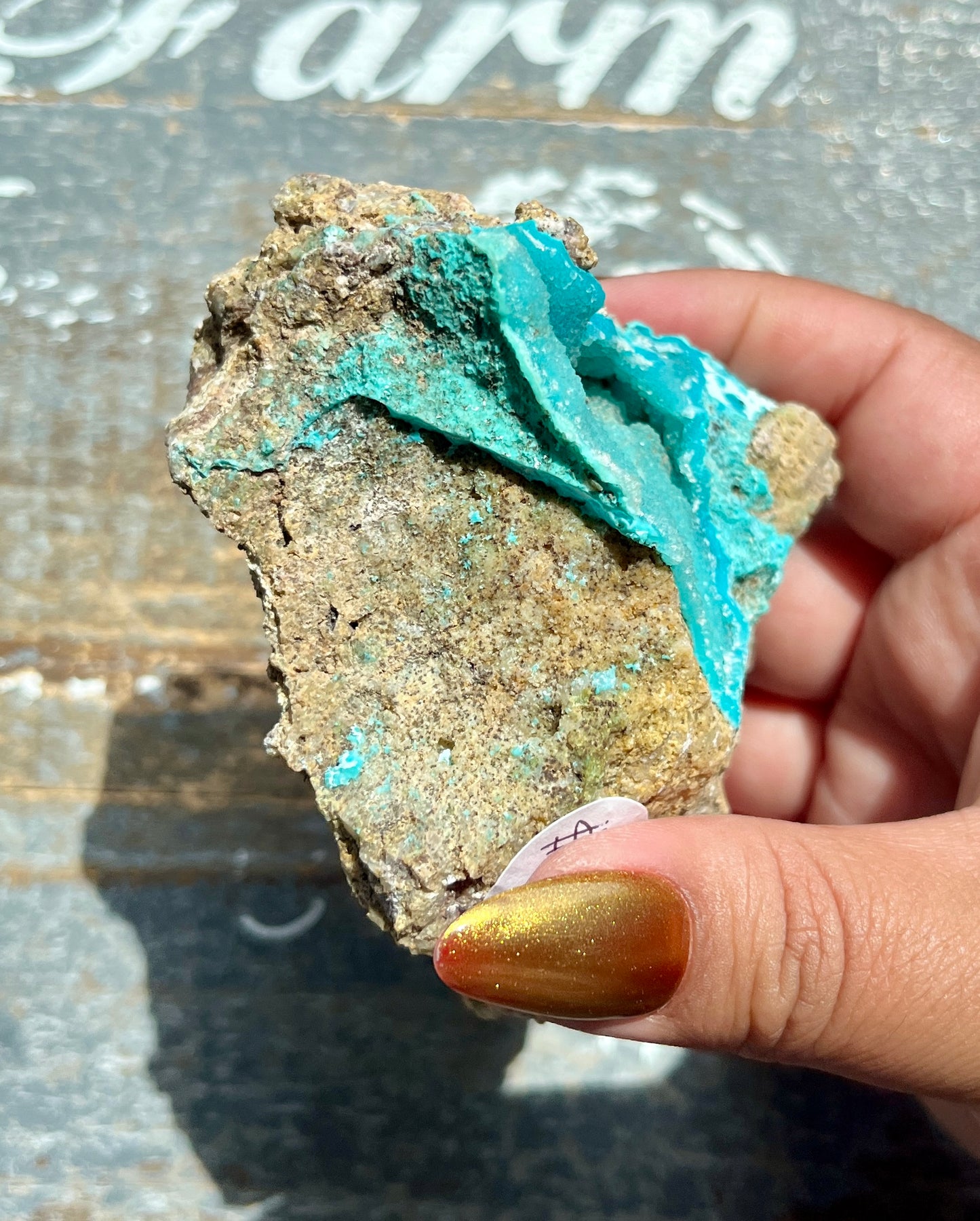 Gorgeous Raw Chrysocolla Specimen on Matrix from The Congo, Africa