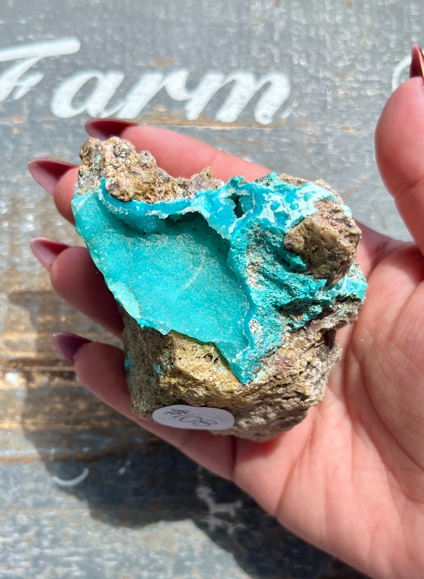 Gorgeous Raw Chrysocolla Specimen on Matrix from The Congo, Africa