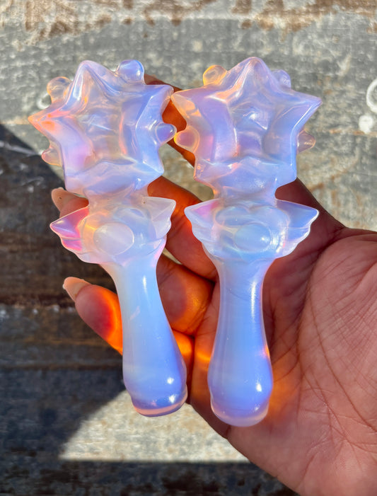 One (1) Pink Opalite Star Wand