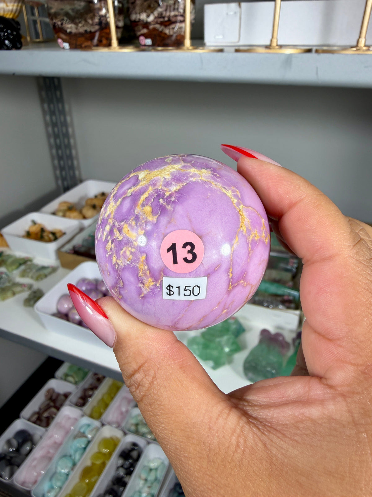 Gorgeous Phosphosiderite Sphere | Peru | Opt 13