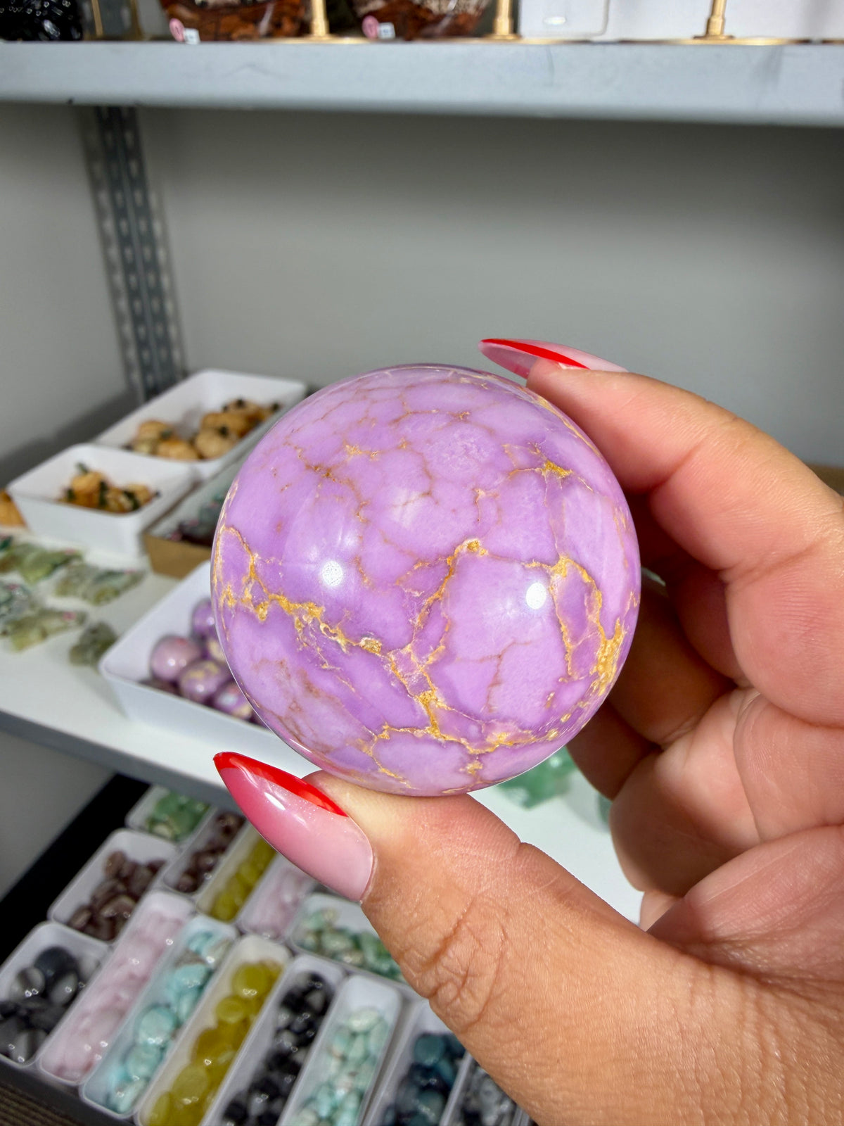 Gorgeous Phosphosiderite Sphere | Peru | Opt 13