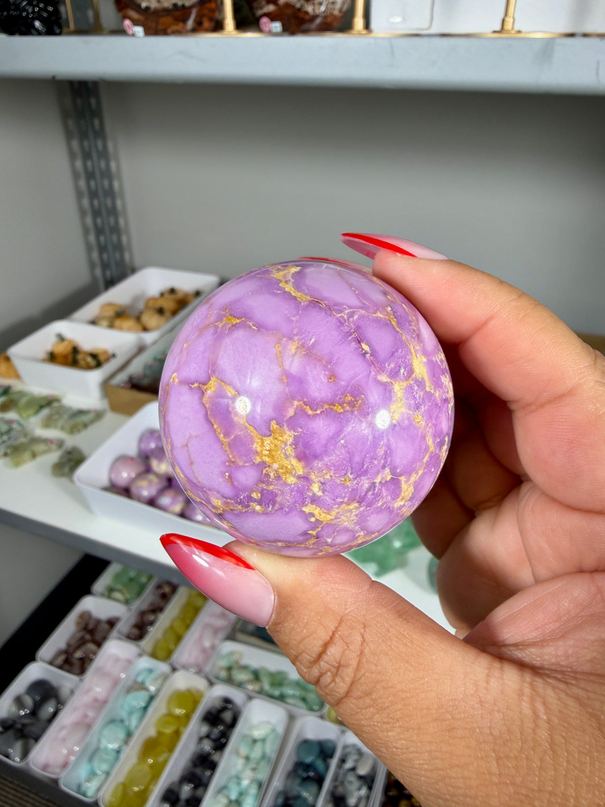 Gorgeous Phosphosiderite Sphere | Peru | Opt 13