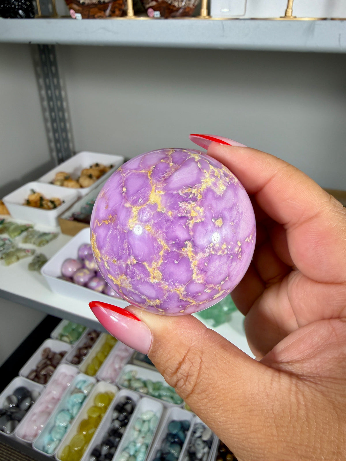 Gorgeous Phosphosiderite Sphere | Peru | Opt 13