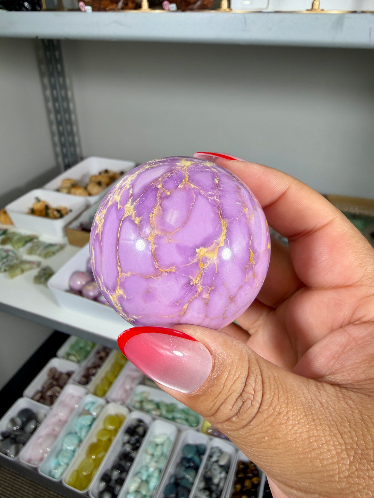Gorgeous Phosphosiderite Sphere | Peru | Opt 13