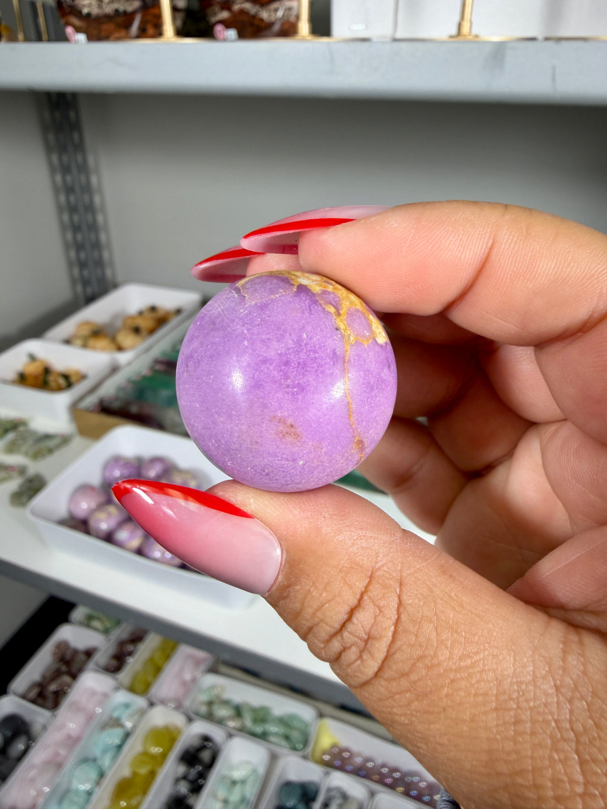 Gorgeous Phosphosiderite Sphere | Peru | Opt 10