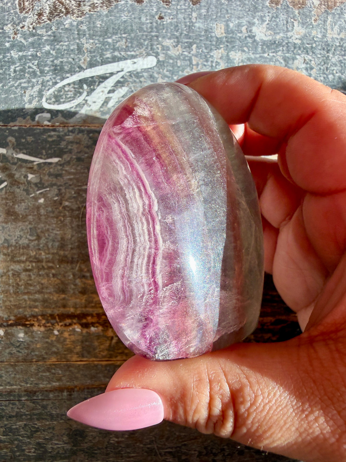 Gorgeous Candy Fluorite Freeform | Opt J