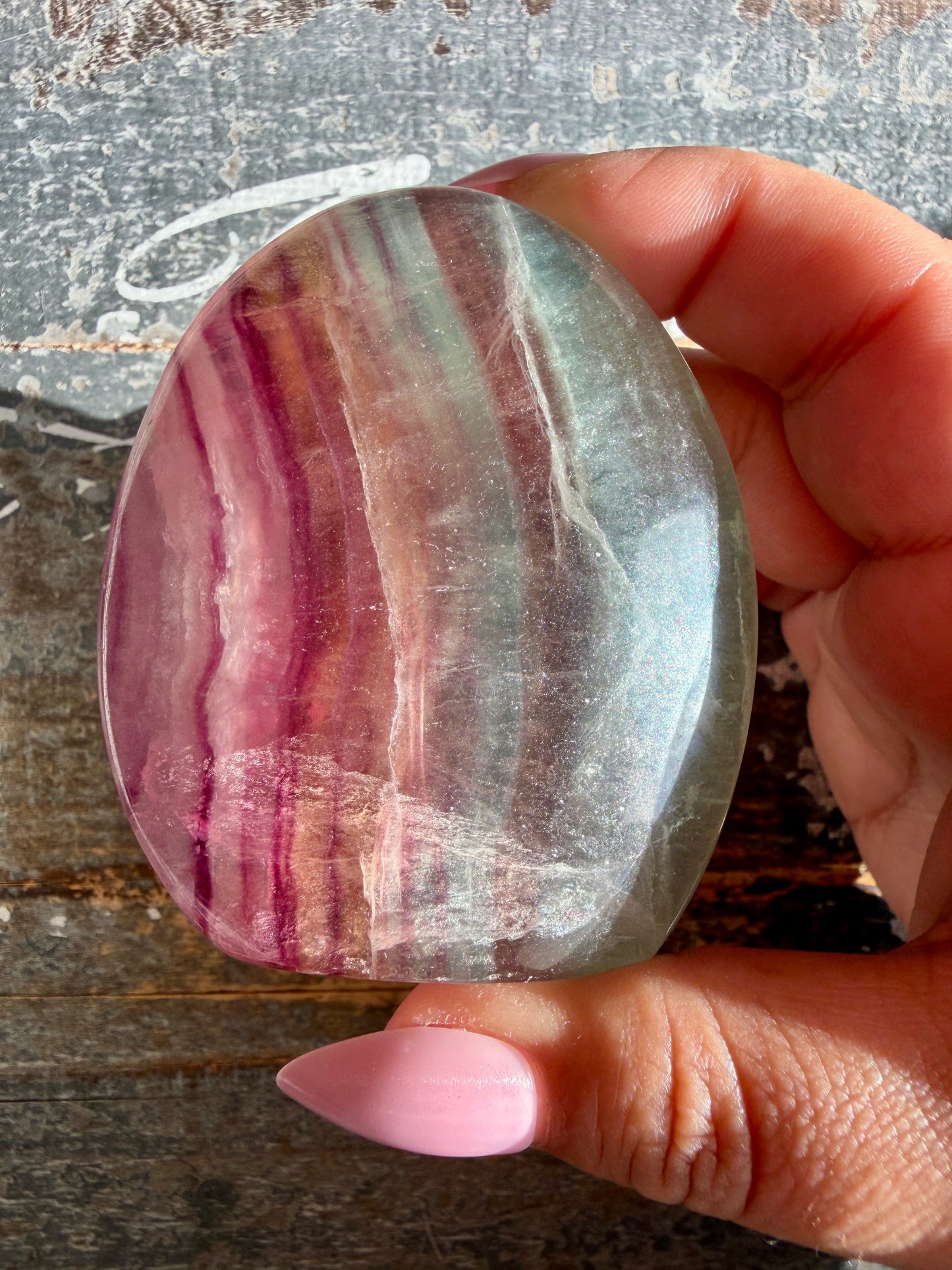 Gorgeous Candy Fluorite Freeform | Opt J