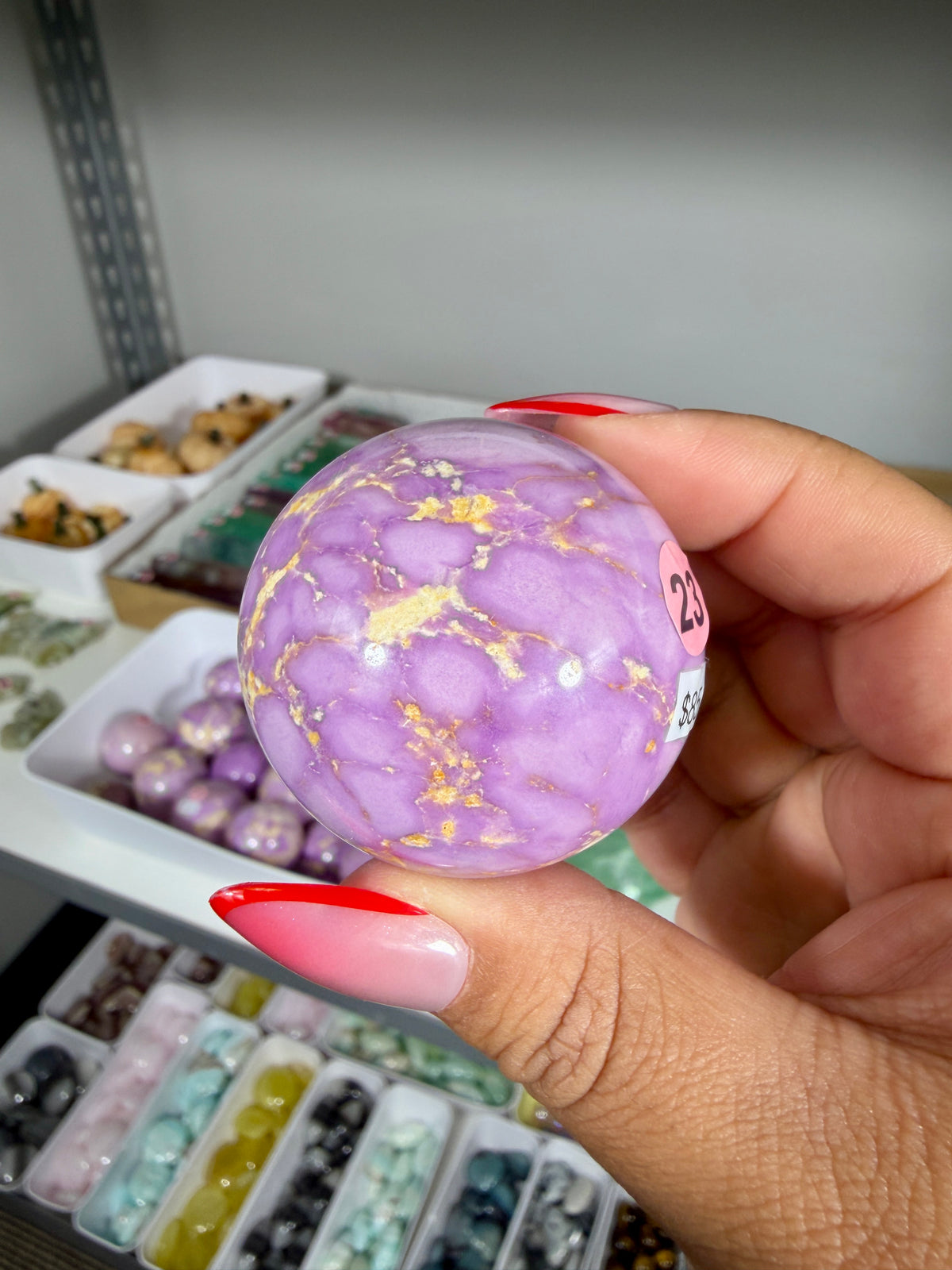 Gorgeous Phosphosiderite Sphere | Peru | Opt 23
