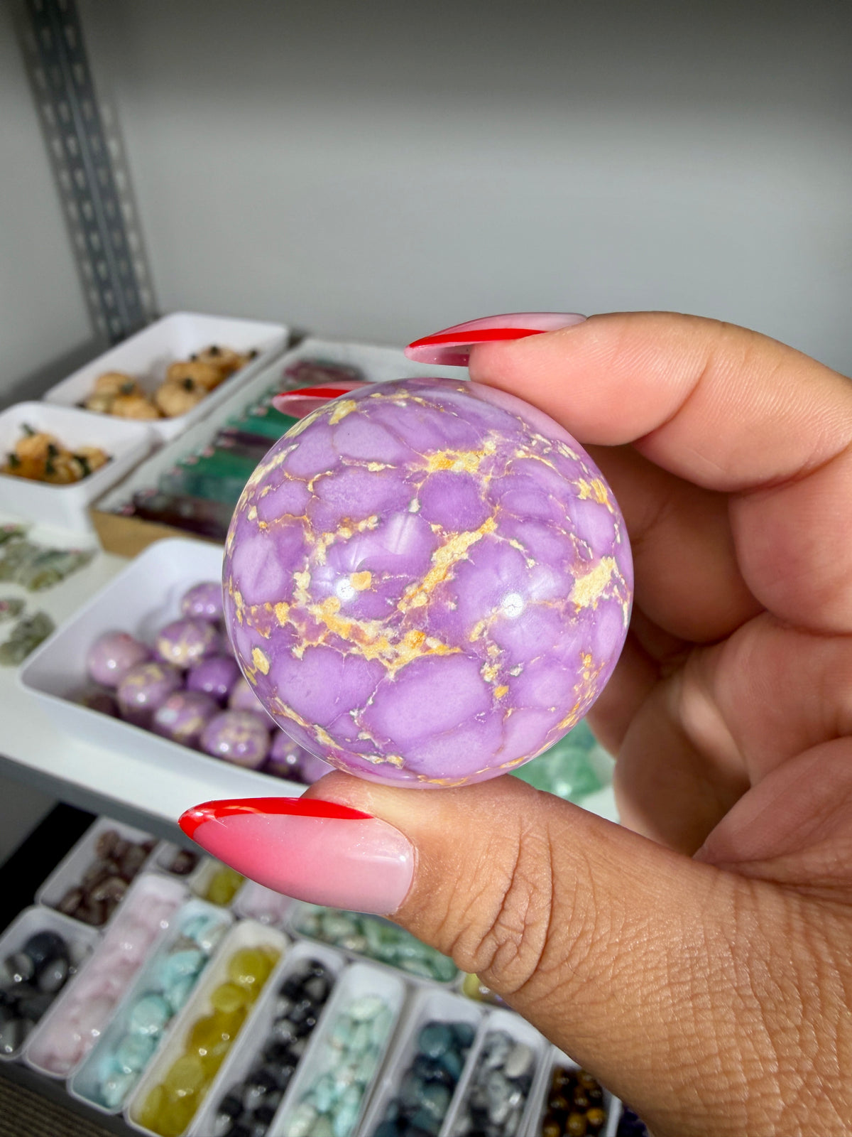 Gorgeous Phosphosiderite Sphere | Peru | Opt 23