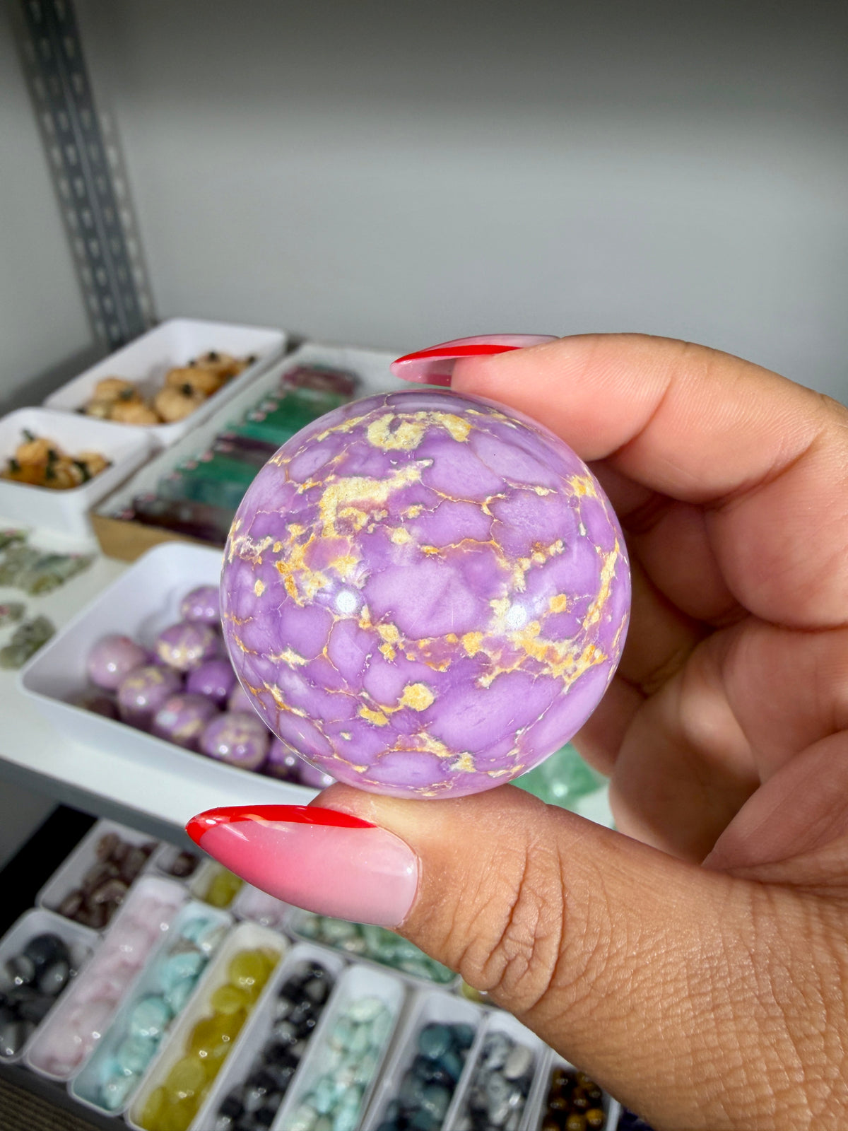 Gorgeous Phosphosiderite Sphere | Peru | Opt 23