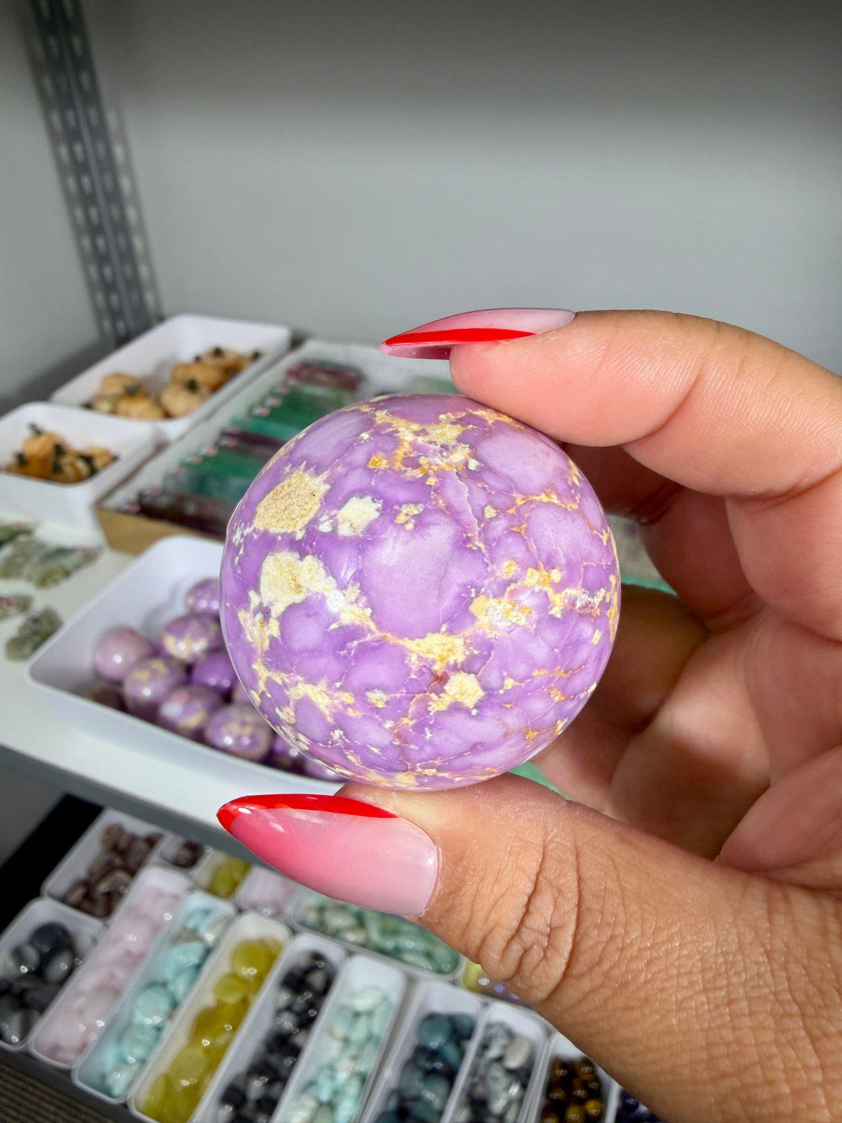 Gorgeous Phosphosiderite Sphere | Peru | Opt 23