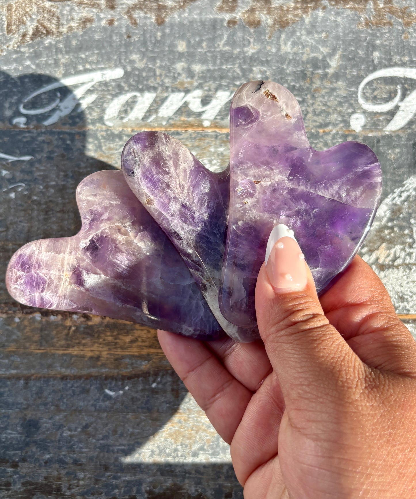 One (1) Dream Amethyst Gua Sha Massage Tool