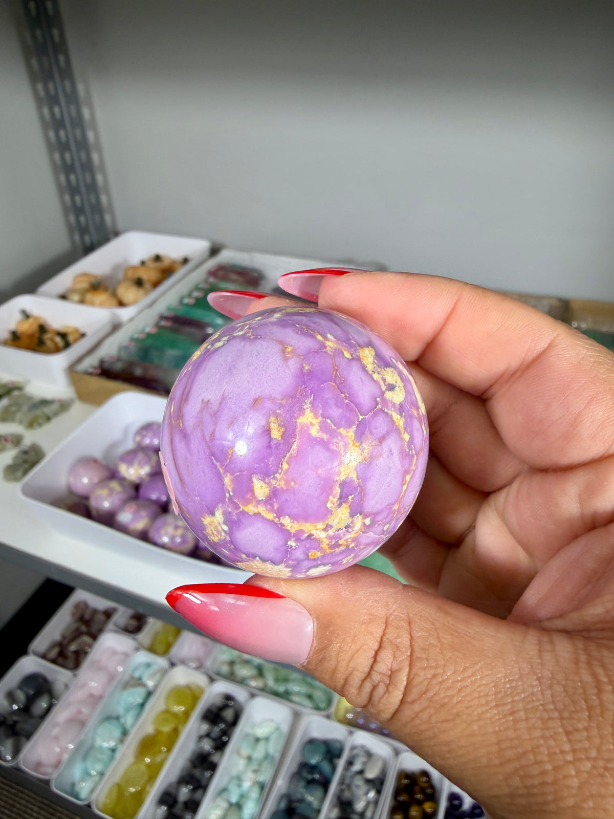 Gorgeous Phosphosiderite Sphere | Peru | Opt 23