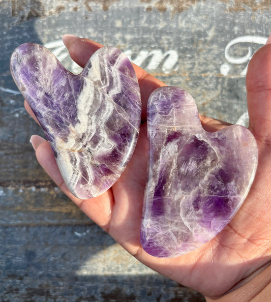One (1) Dream Amethyst Gua Sha Massage Tool