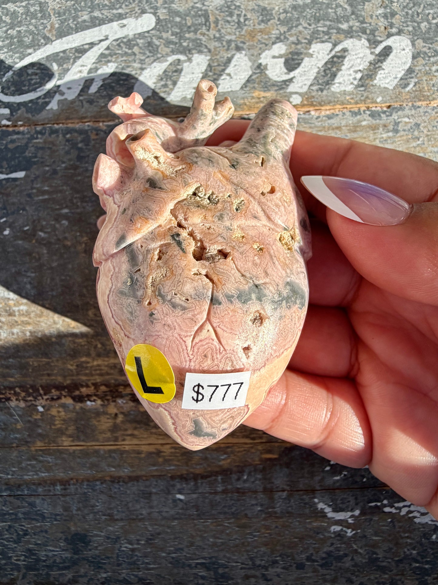 Gorgeous Rhodochrosite Anatomical Heart | Argentina | Opt L