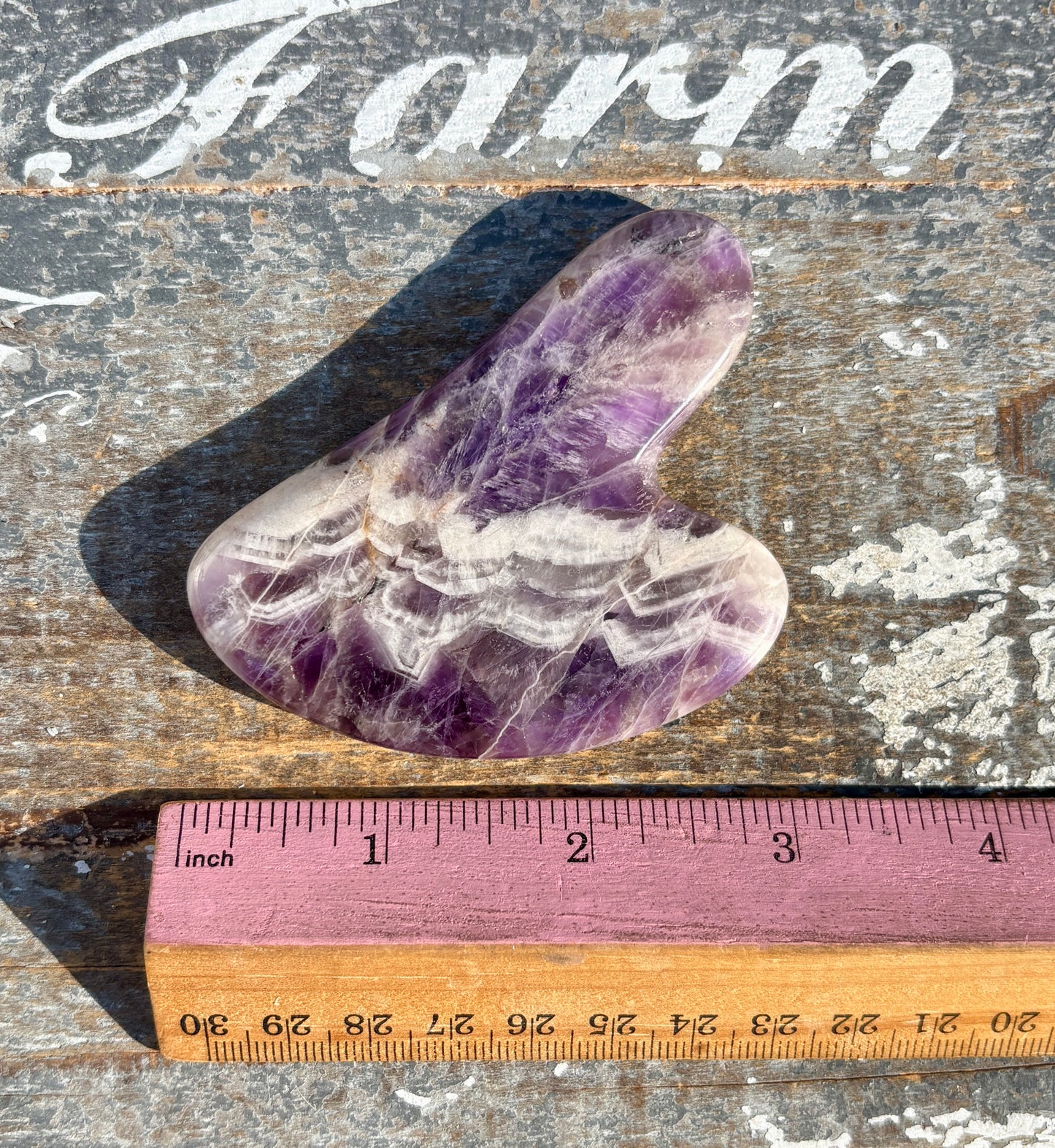One (1) Dream Amethyst Gua Sha Massage Tool