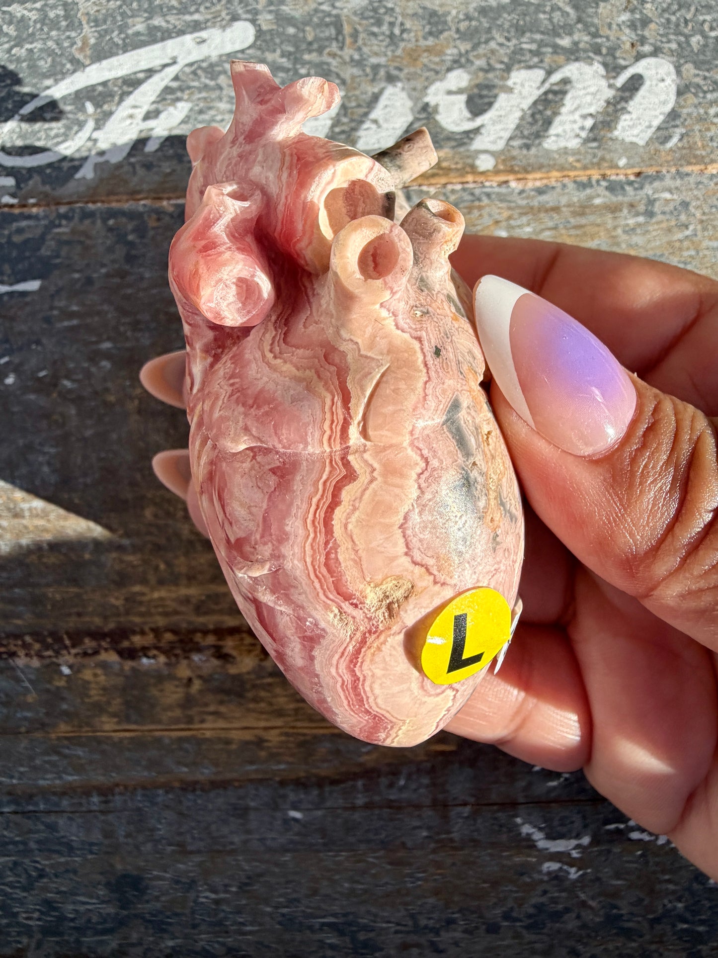 Gorgeous Rhodochrosite Anatomical Heart | Argentina | Opt L