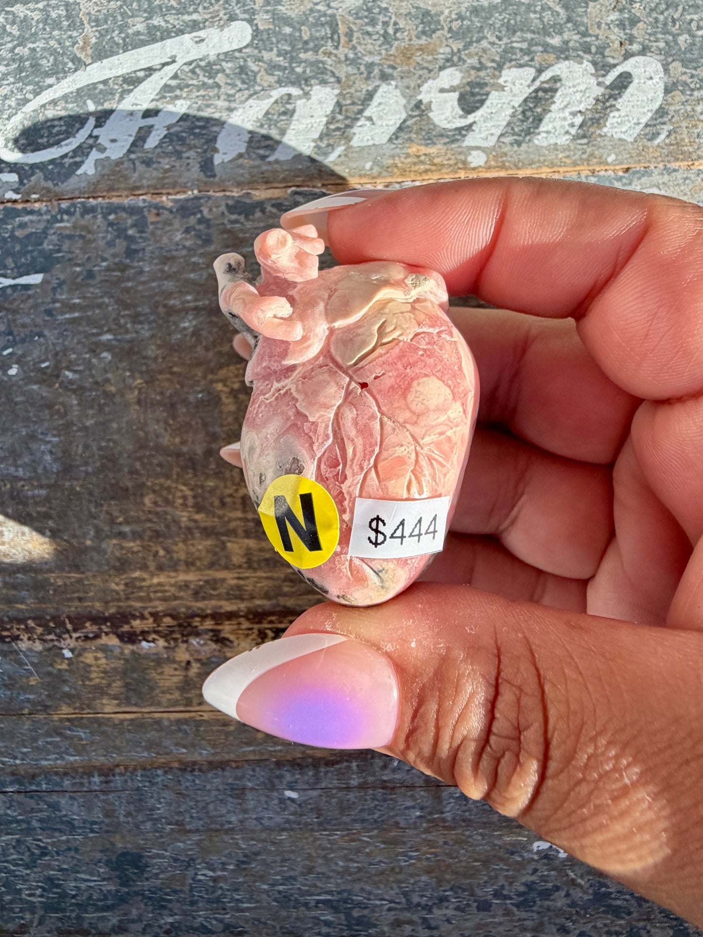 Gorgeous Rhodochrosite Anatomical Heart | Argentina | Opt N
