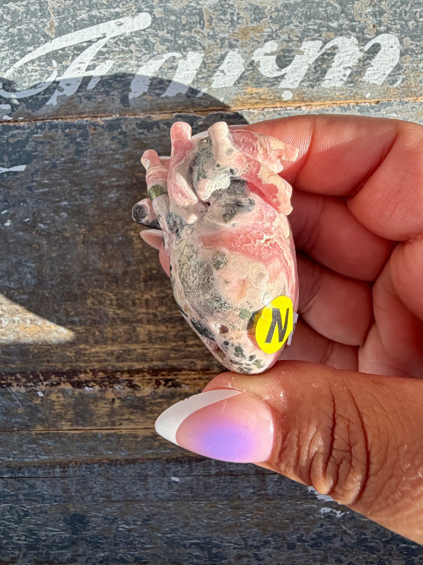 Gorgeous Rhodochrosite Anatomical Heart | Argentina | Opt N
