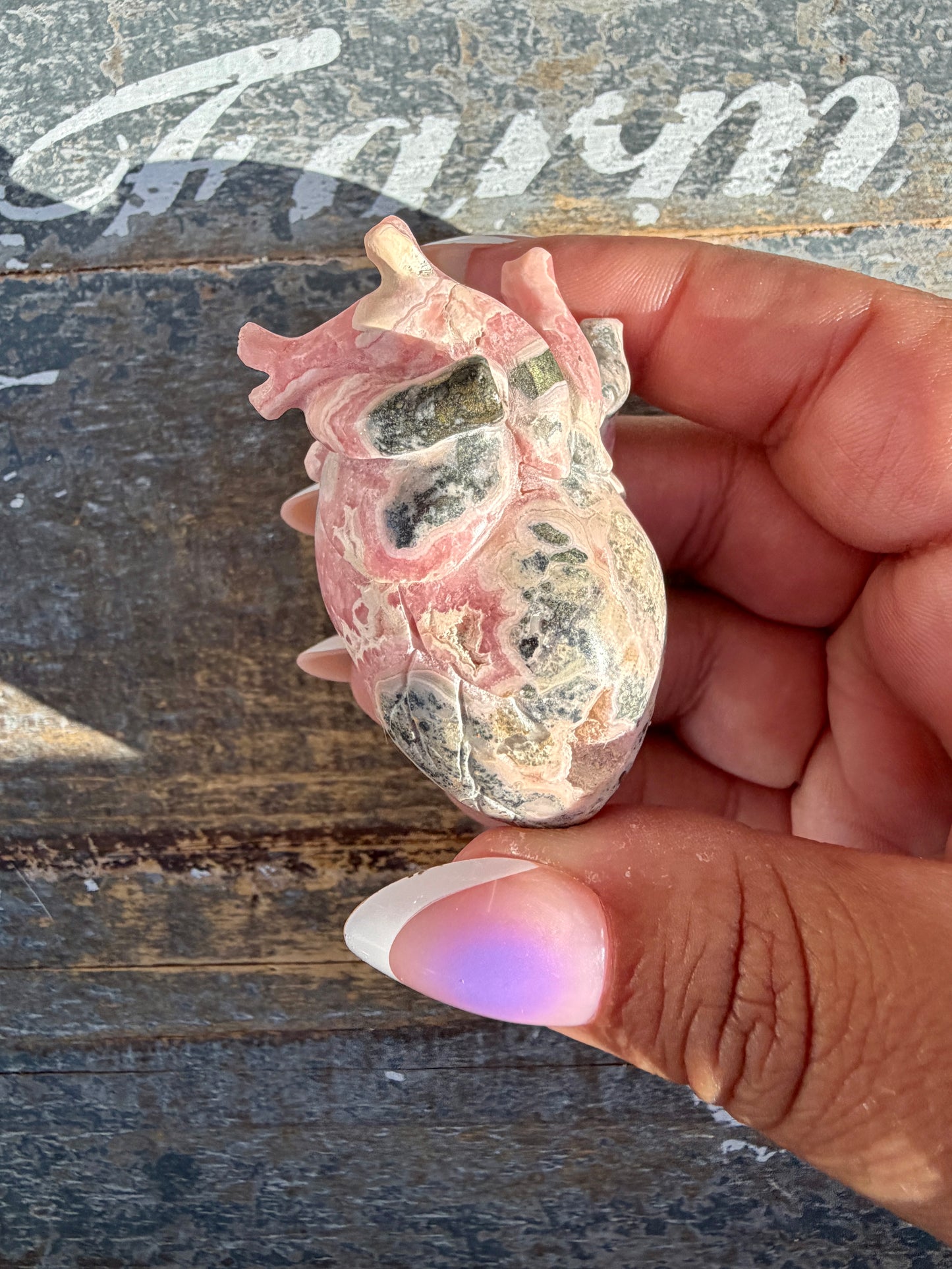 Gorgeous Rhodochrosite Anatomical Heart | Argentina | Opt N