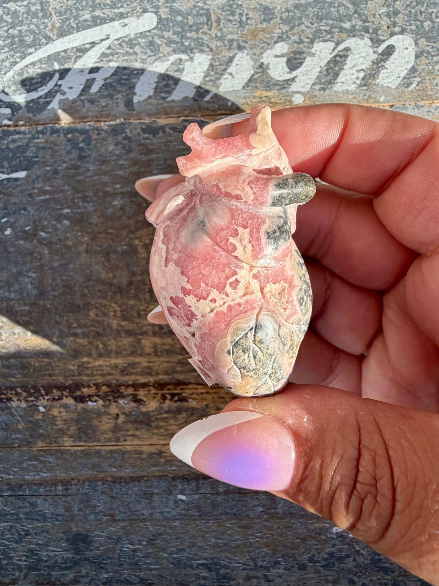 Gorgeous Rhodochrosite Anatomical Heart | Argentina | Opt N