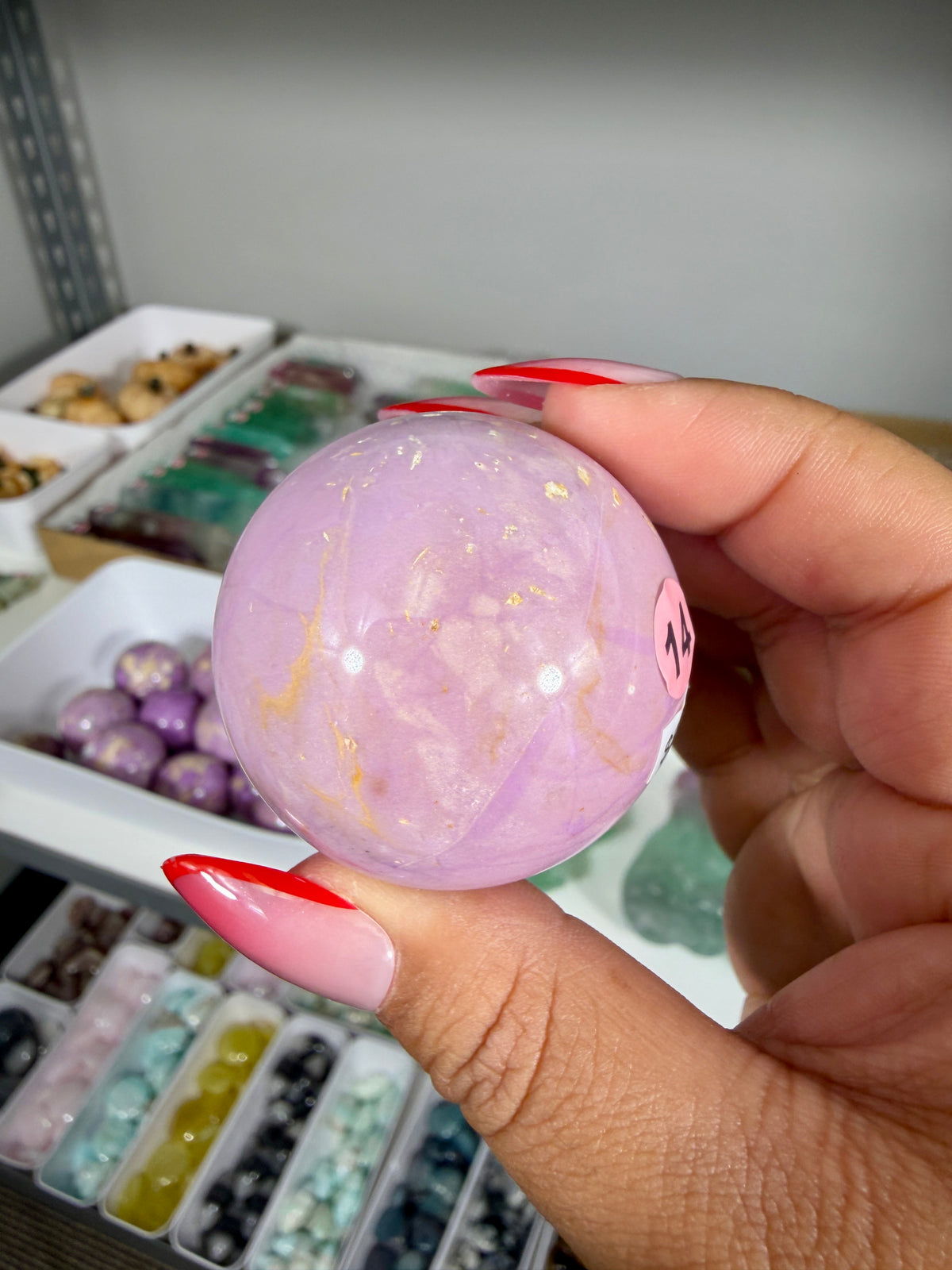 Gorgeous Phosphosiderite Sphere | Peru | Opt 14