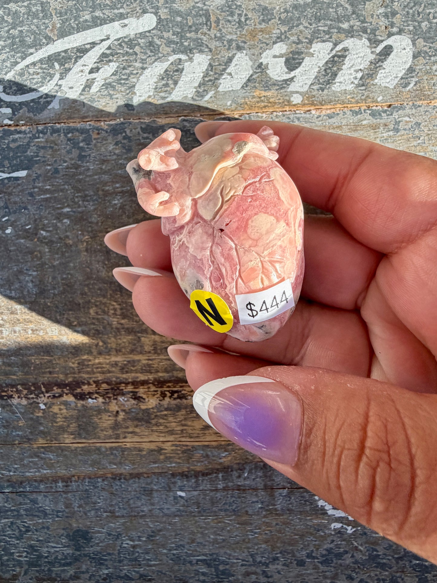 Gorgeous Rhodochrosite Anatomical Heart | Argentina | Opt N