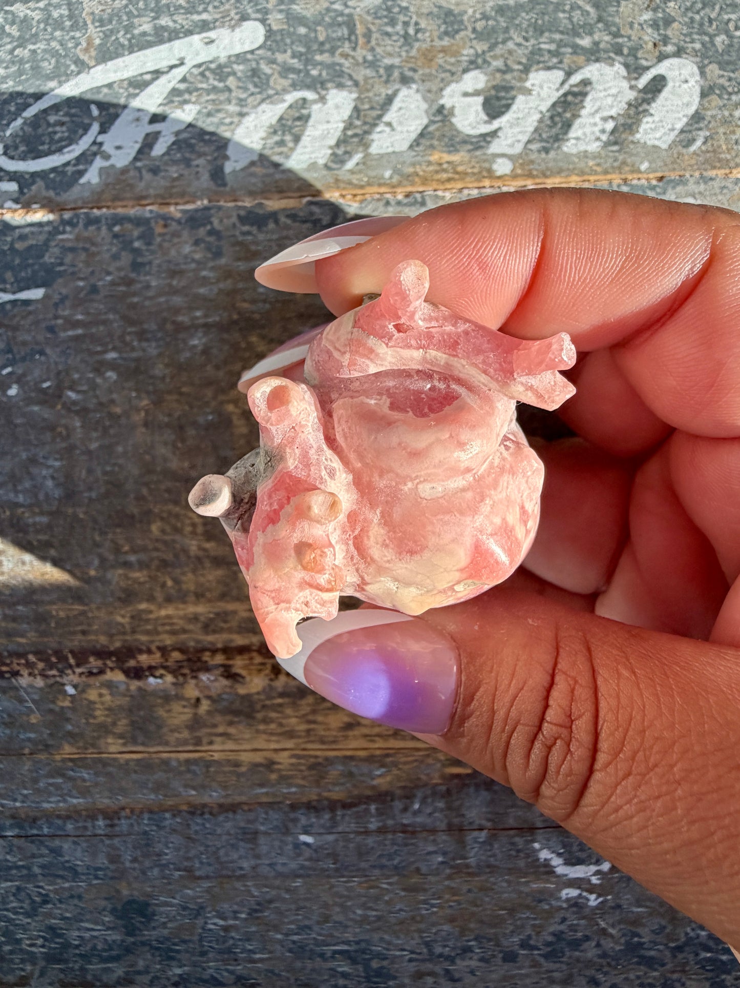 Gorgeous Rhodochrosite Anatomical Heart | Argentina | Opt N