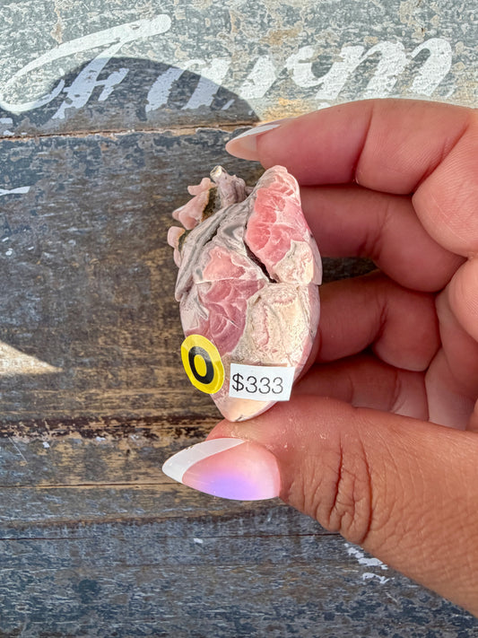Gorgeous Rhodochrosite Anatomical Heart | Argentina | Opt O