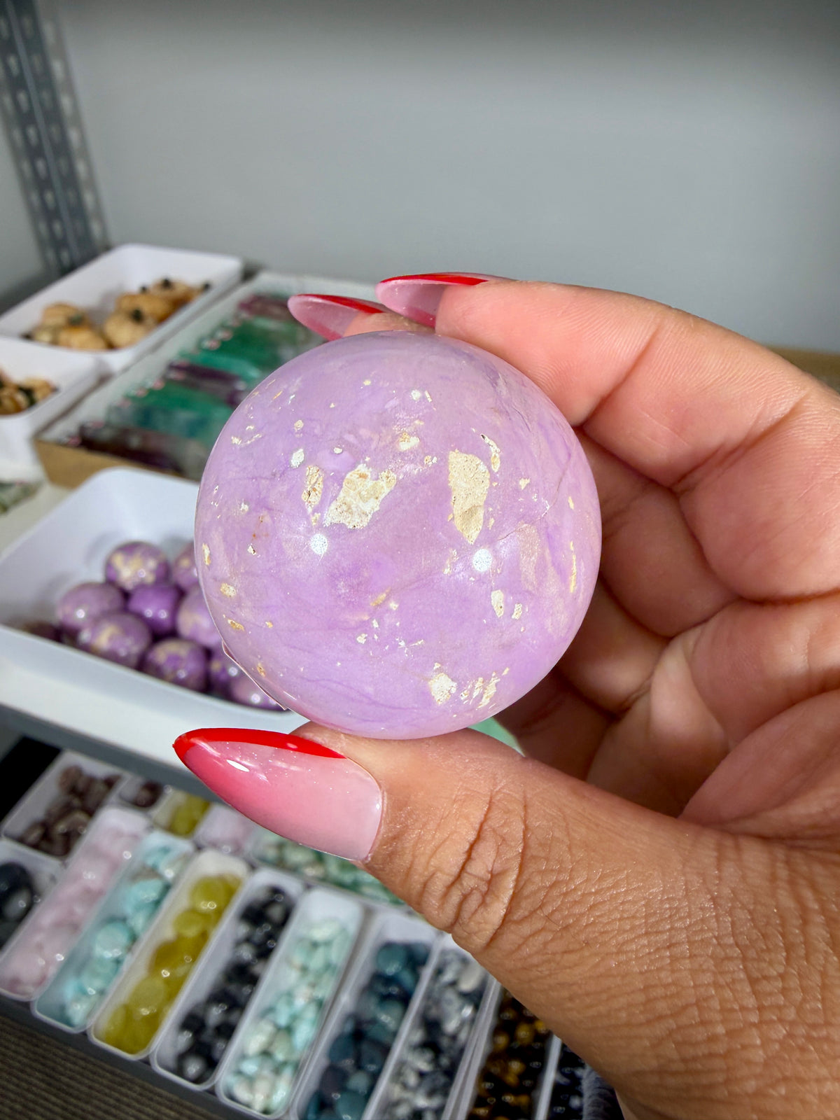 Gorgeous Phosphosiderite Sphere | Peru | Opt 14