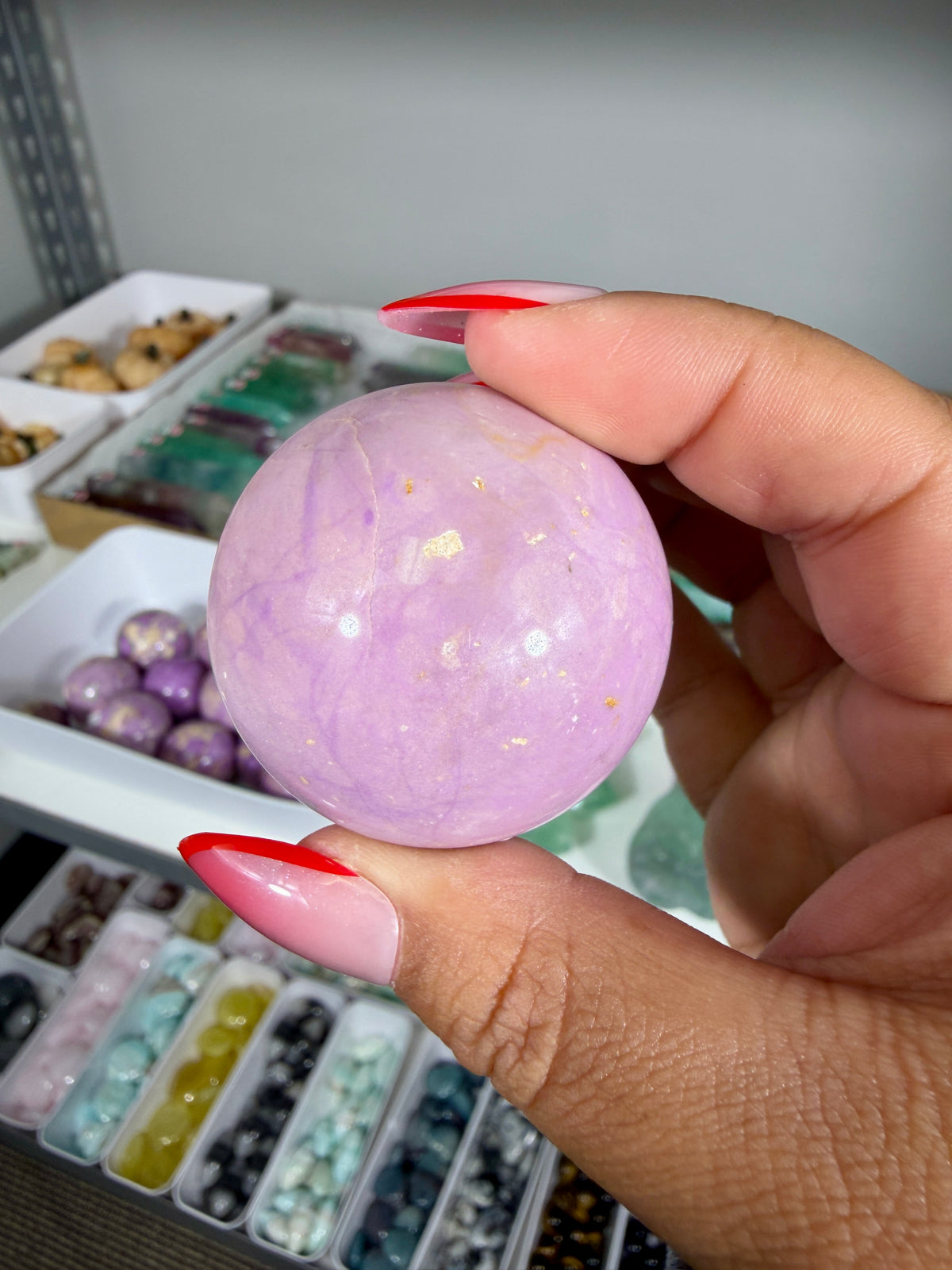 Gorgeous Phosphosiderite Sphere | Peru | Opt 14