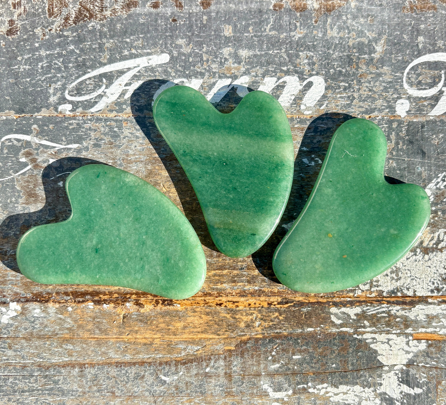 One (1) Green Aventurine Gua Sha Massage Tool