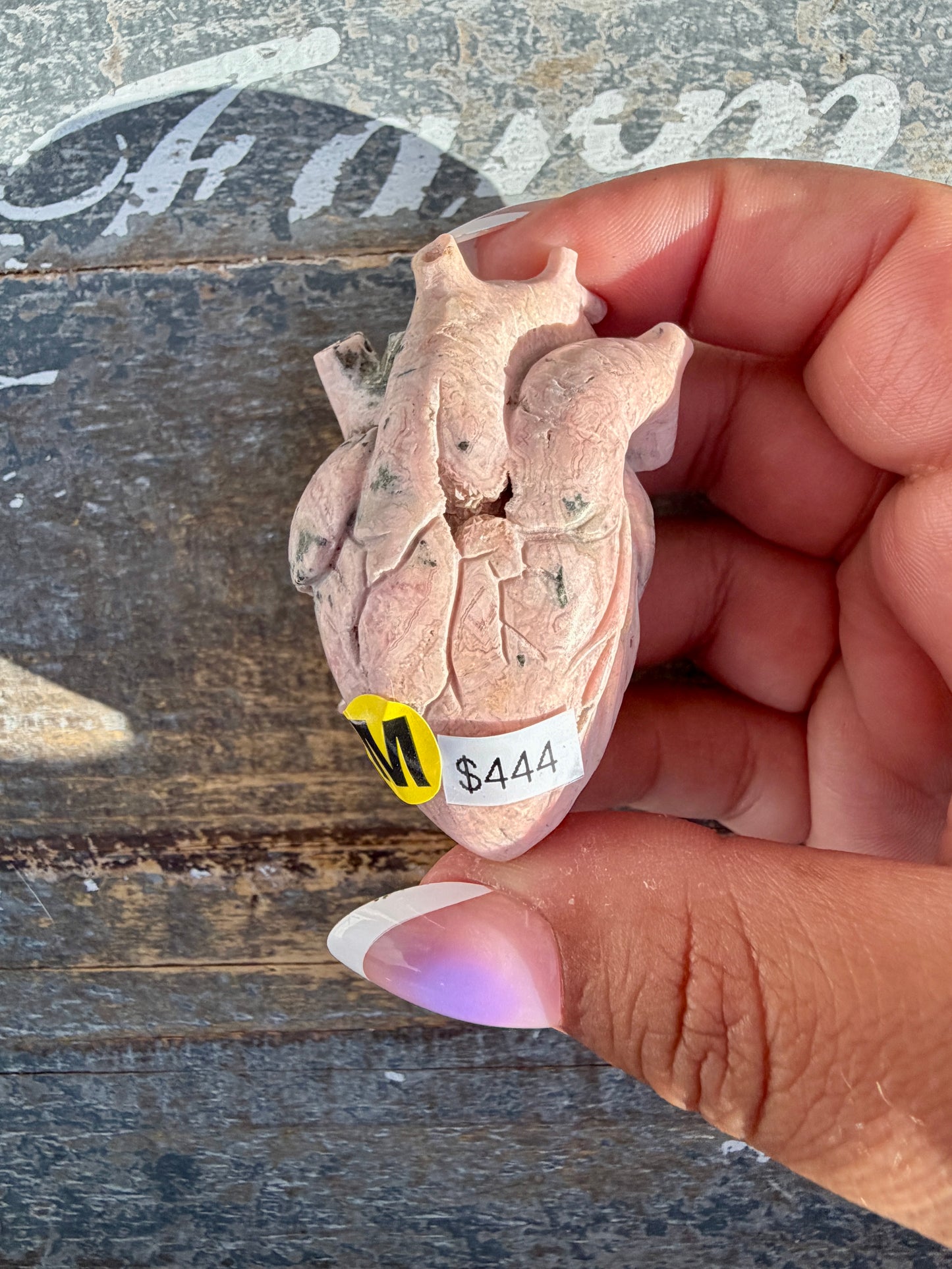 Gorgeous Rhodochrosite Anatomical Heart | Argentina | Opt M