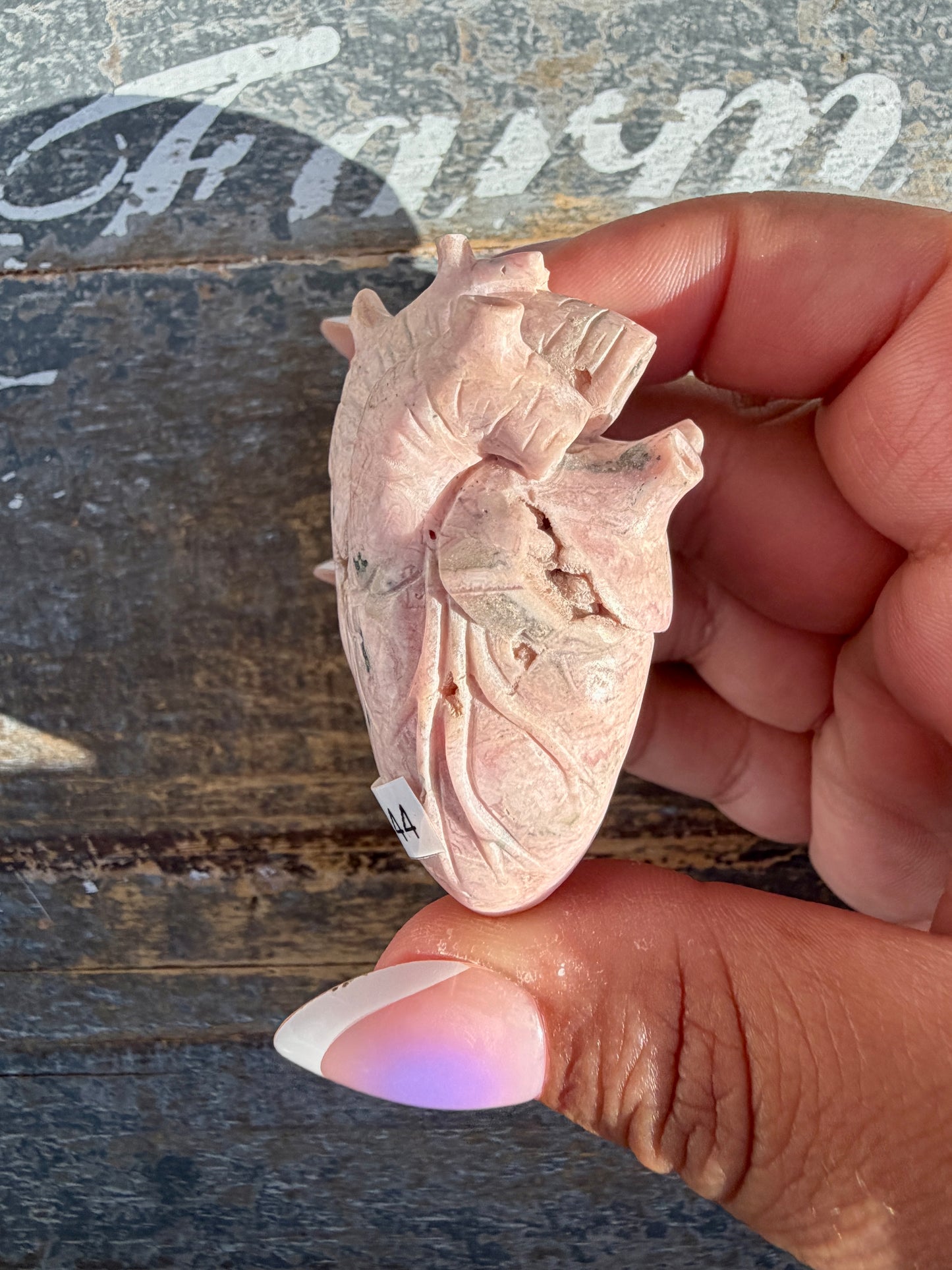 Gorgeous Rhodochrosite Anatomical Heart | Argentina | Opt M