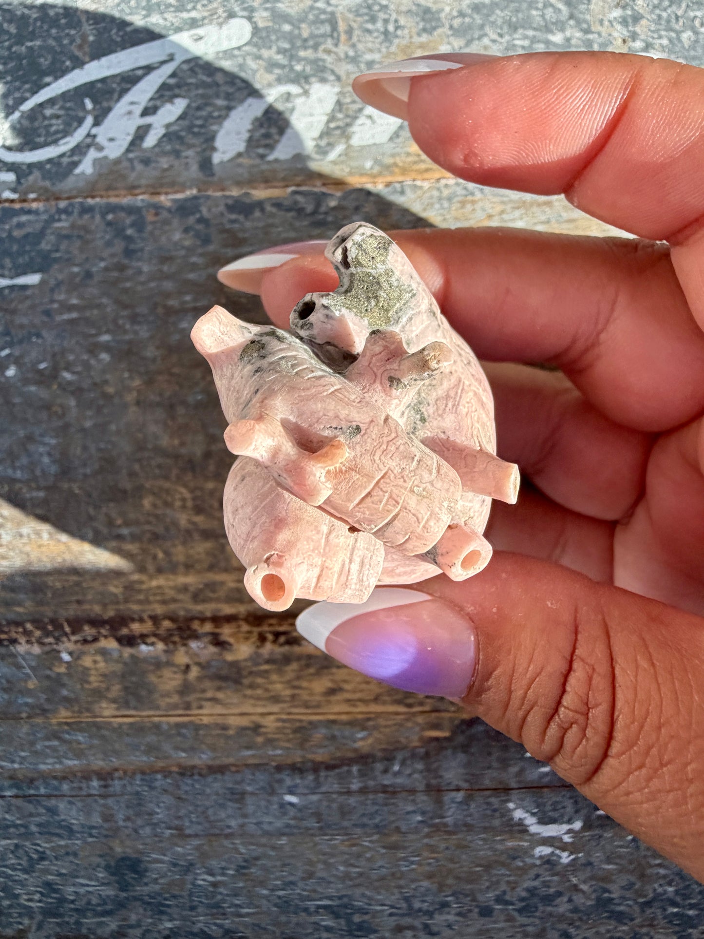 Gorgeous Rhodochrosite Anatomical Heart | Argentina | Opt M