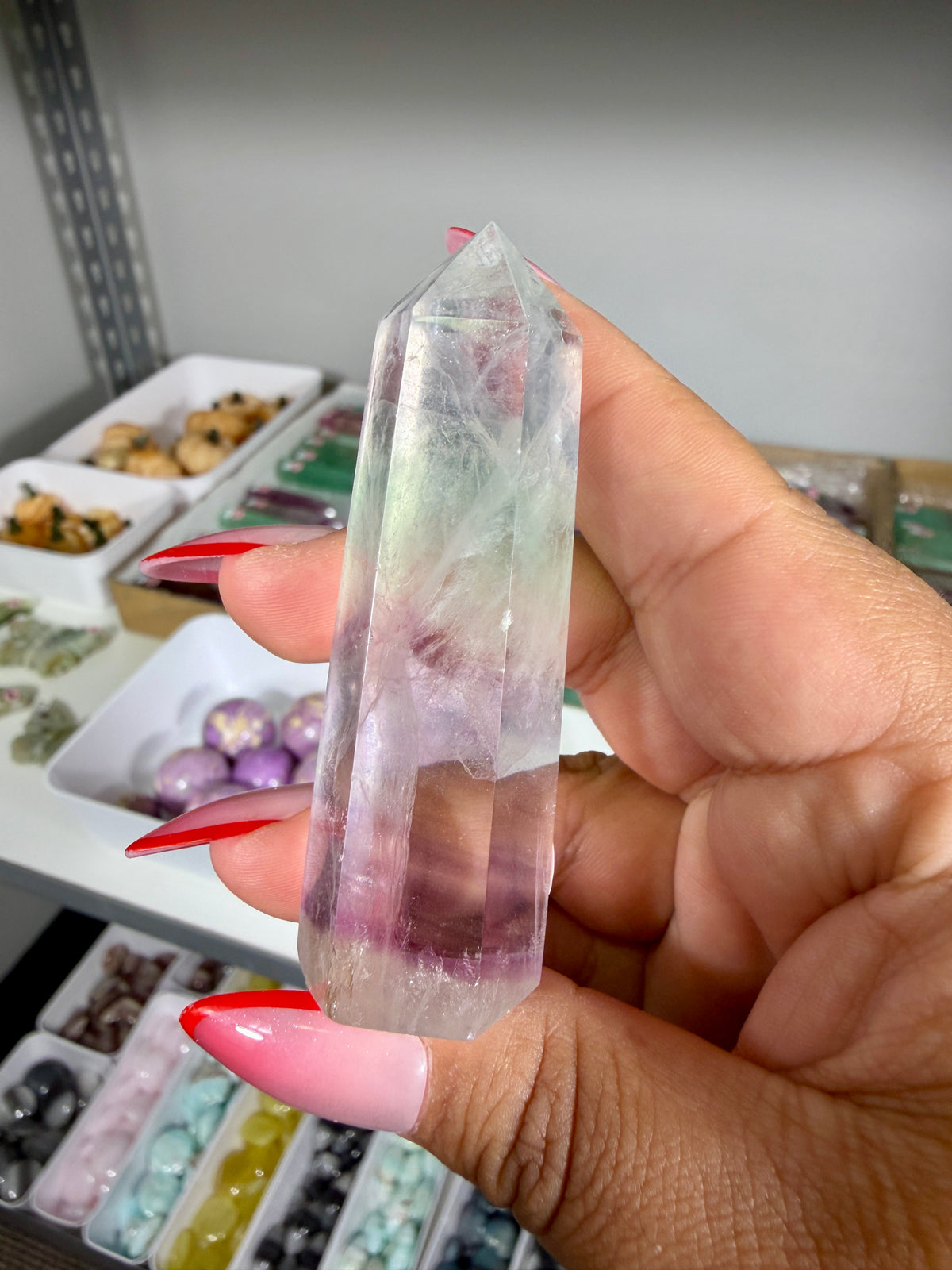 Gorgeous Rainbow Fluorite Tower | China | Opt 63