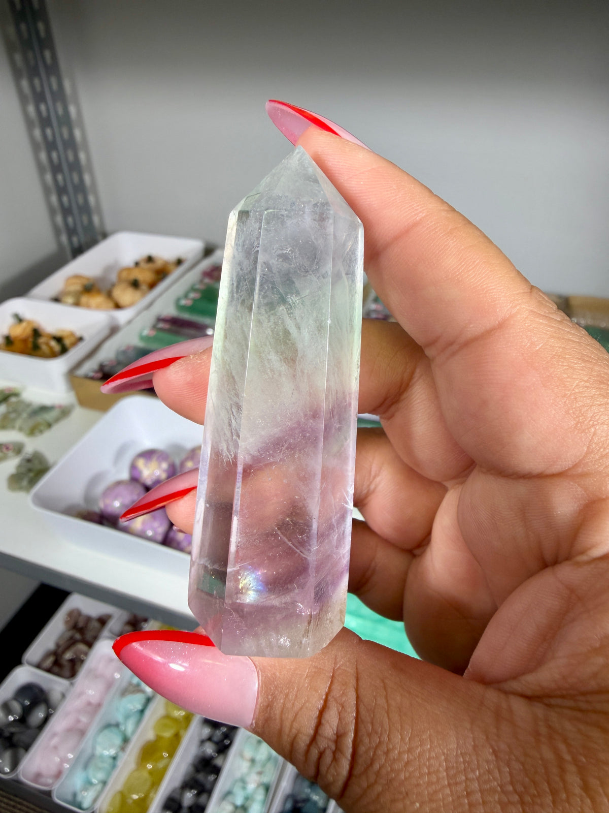 Gorgeous Rainbow Fluorite Tower | China | Opt 63